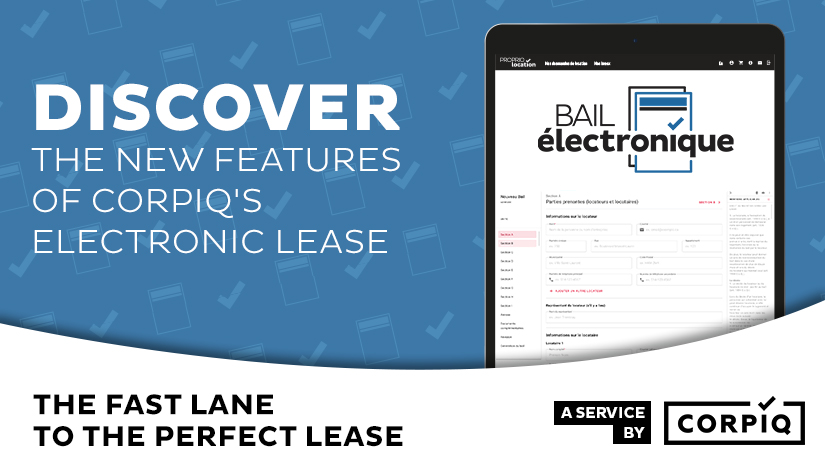 New features of the Electronic Lease: faster and more efficient